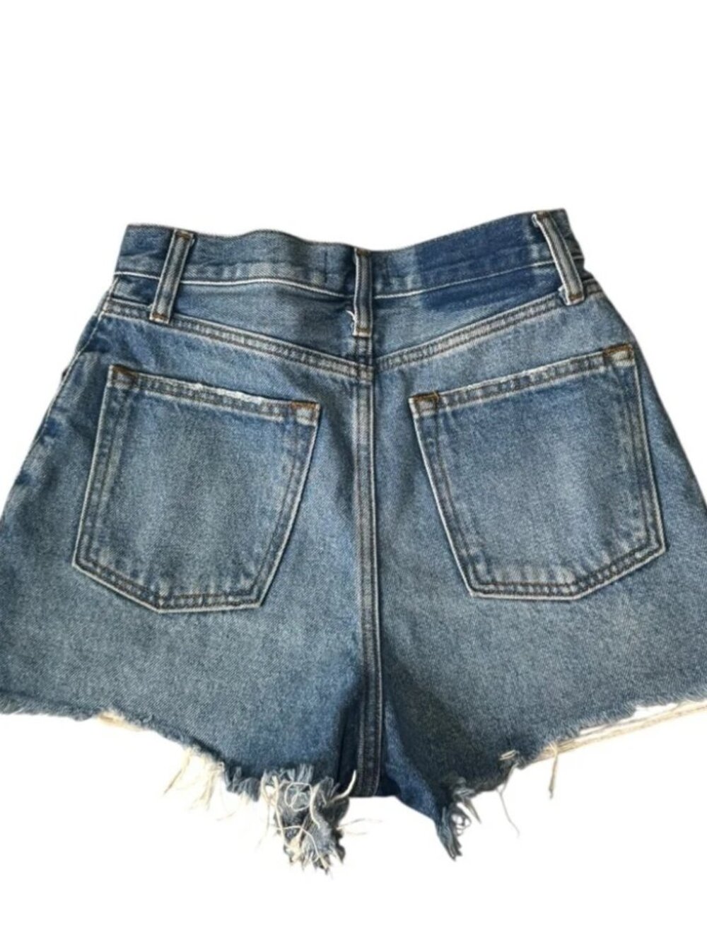 ABERCROMBIE & FITCH - High waisted Button Fly Washed light blue 25 / 0 - Picture 4 of 5